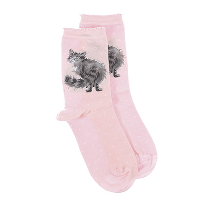 Calzine super soffici -donna- 'Glamour Puss' -gattino