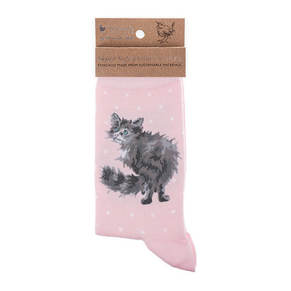 Calzine super soffici -donna- 'Glamour Puss' -gattino