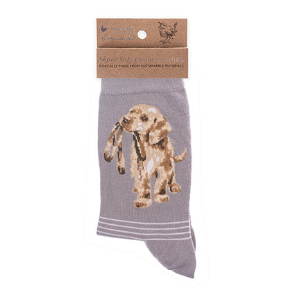 Calzine super soffici -donna- 'Hopeful' labrador -grigio