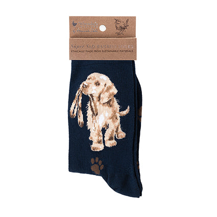 Calzine super soffici -donna- 'Hopeful' labrador - blu