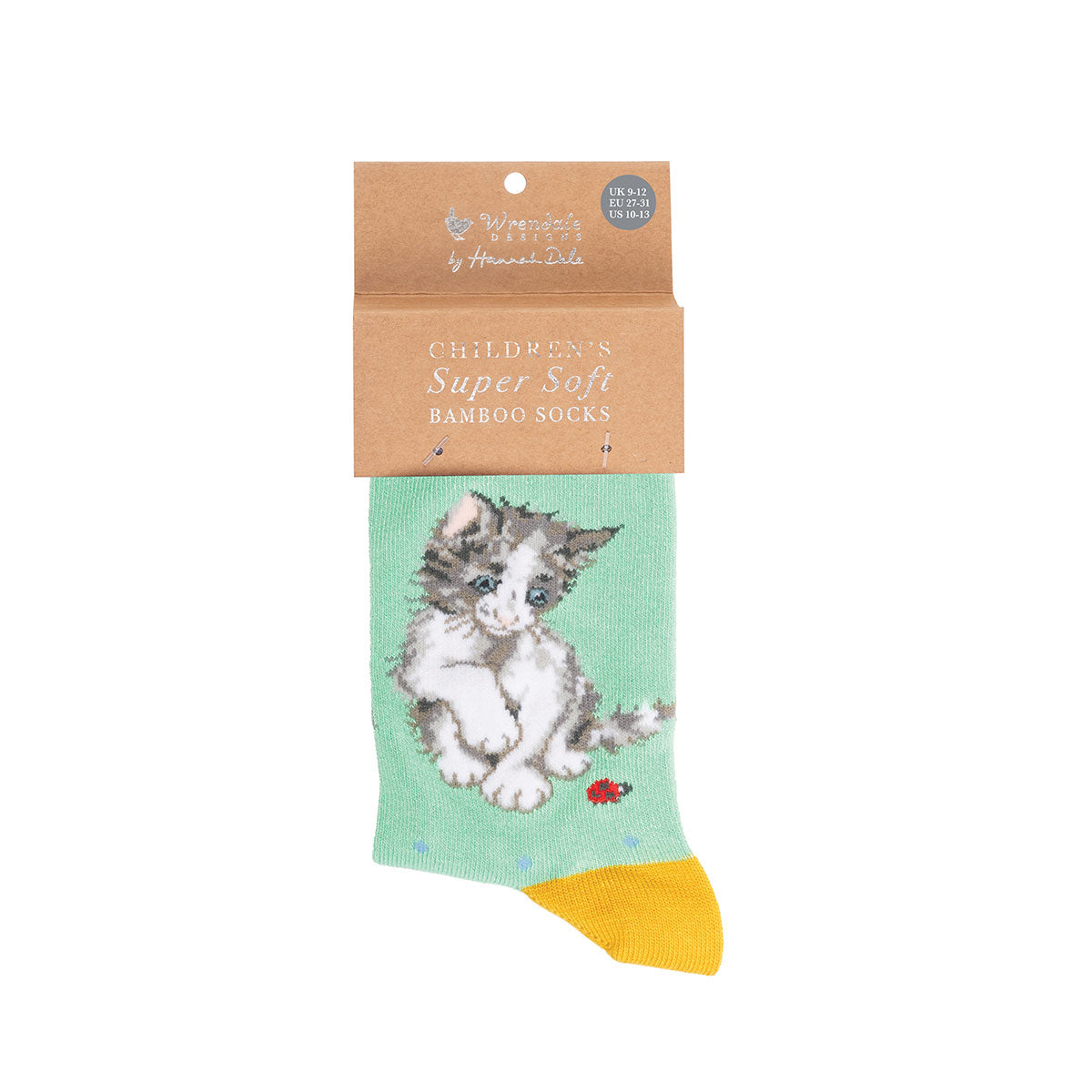 Calzine super soffici -bambino/a- 'ladybird' gattino Taglia EU 27-31