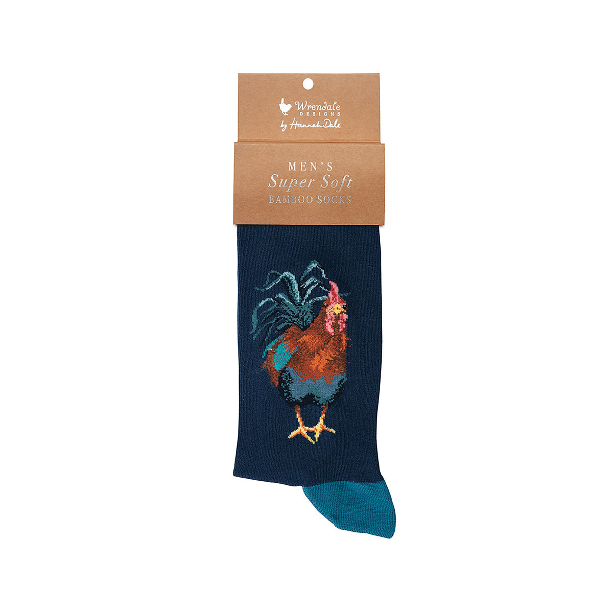 Calzini super soffici -uomo- 'Colours of the Rainbow' blu, gallo