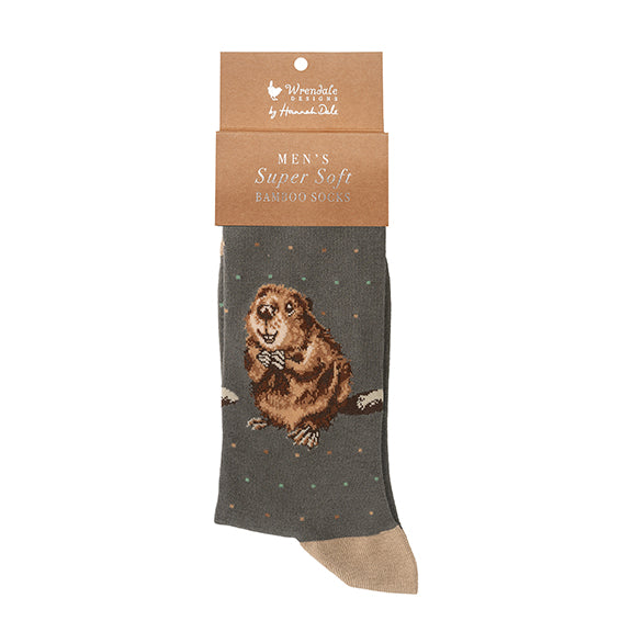 Calzini super soffici -uomo- 'The Arborist'  grigio, castoro