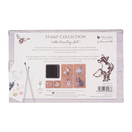 STAMP COLLECTION 'the country set' -  Set di timbri con animali di campagna