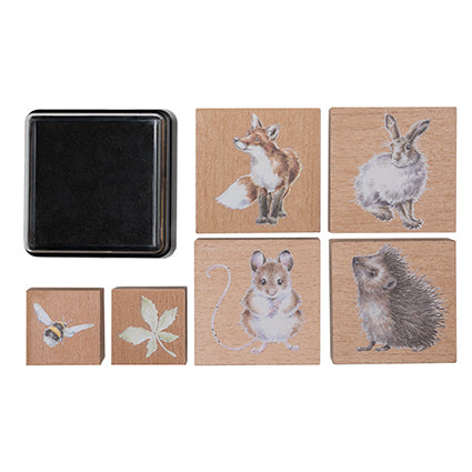 STAMP COLLECTION 'the country set' -  Set di timbri con animali di campagna