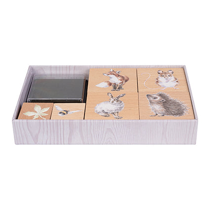 STAMP COLLECTION 'the country set' -  Set di timbri con animali di campagna