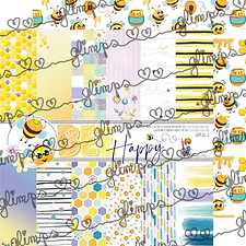 Paper pad Bee Happy 12x12'