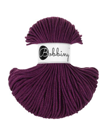 Bobbiny corda intrecciata 3mm Melanzana 100m