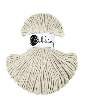 Bobbiny corda intrecciata 3mm Cashmere beige 100m