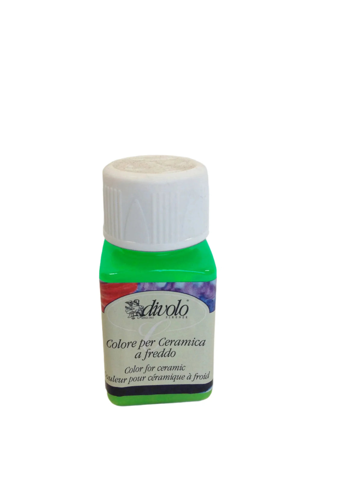Divolo verde chiaro n.8 Colore per ceramica a freddo - 50ml
