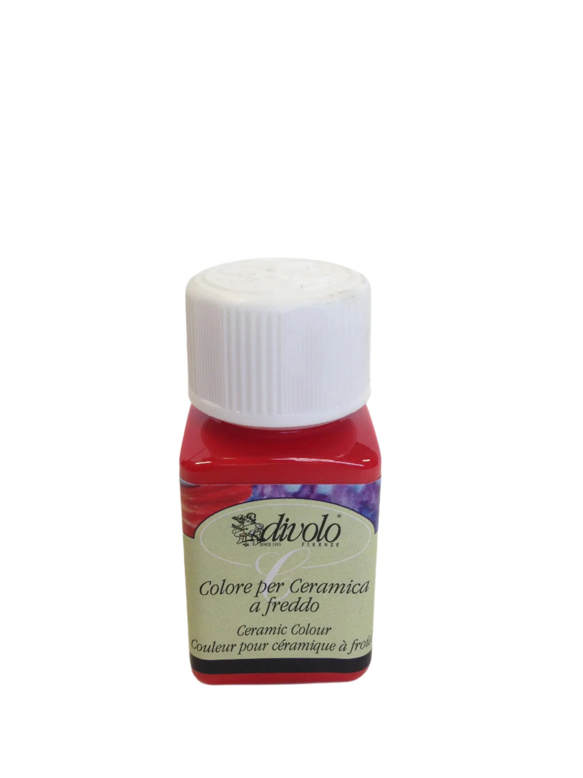 Divolo vermiglione n.4 Colore per ceramica a freddo - 50ml