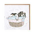 Biglietto 'Wash, Dry, Fold Repeat'  - cagnolino spaniel card
