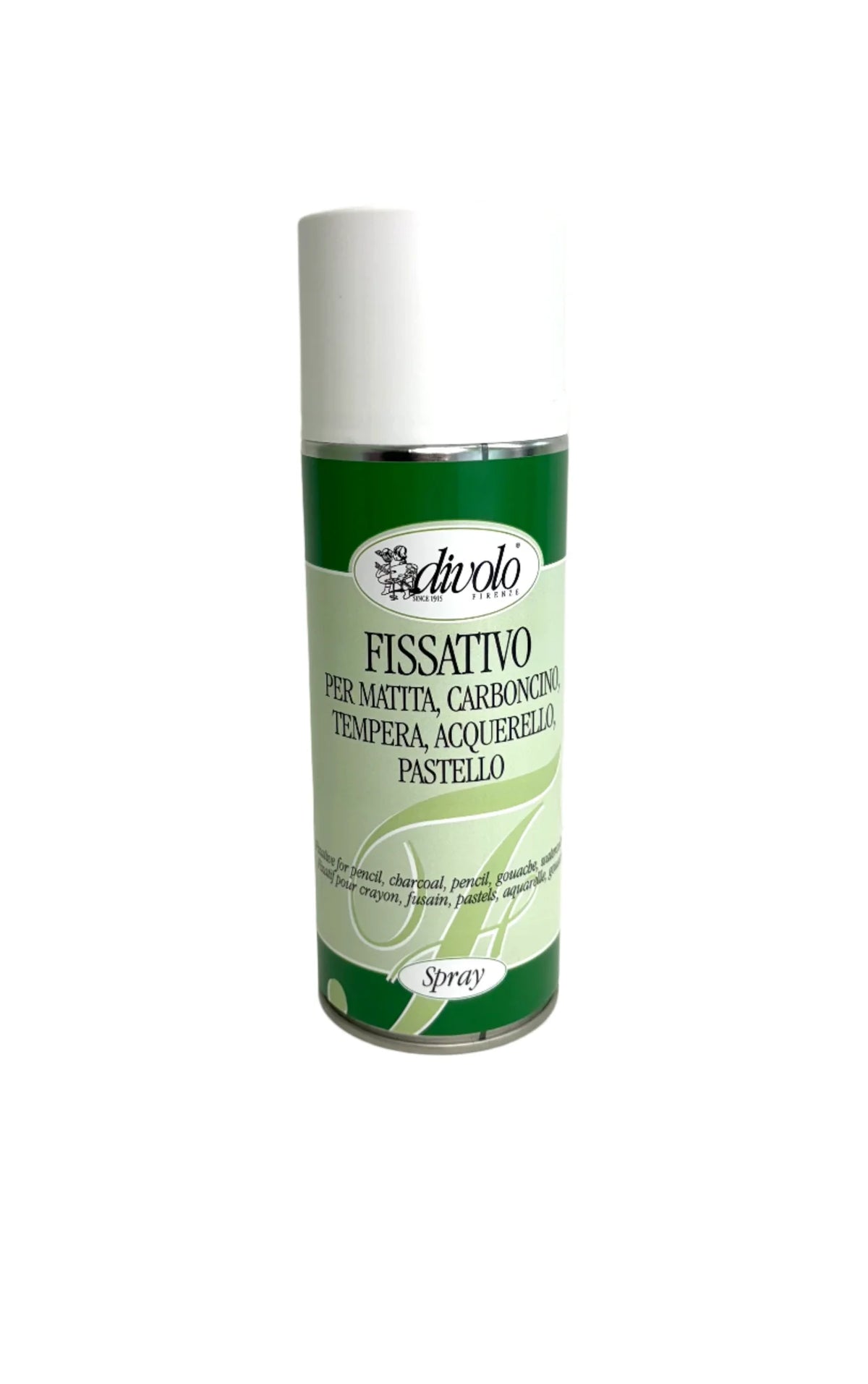 Fissativo spray per matita carboncino tempera acquerello pastello Divolo 400ml