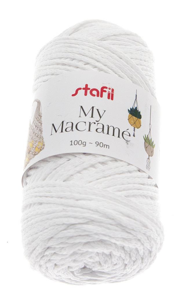 Filato My macramè 100g bianco
