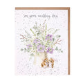Biglietto on your wedding day 'Squeak-Hearts' - Biglietto di nozze con topolini
