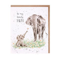 Biglietto to my lovely mum 'bloom and grown' - elefantino e mamma card