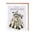 Biglietto per anniversario 'to my partner in crime' - procioni