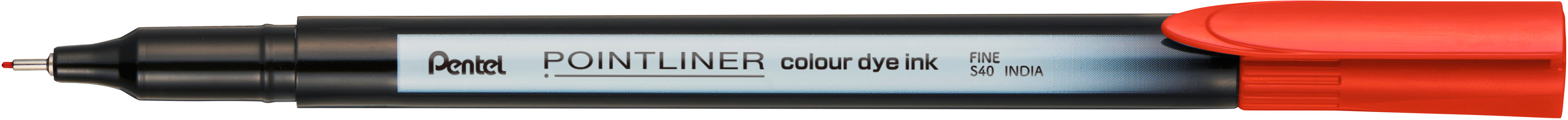Pointliner colour dye ink Red