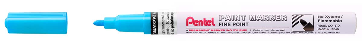 Pennarello a vernice punta fine Amiko celeste