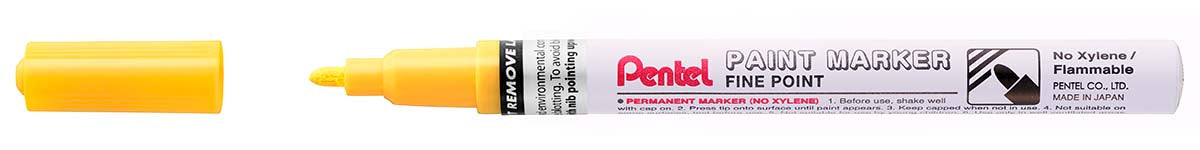 Pennarello a vernice punta fine Amiko Giallo