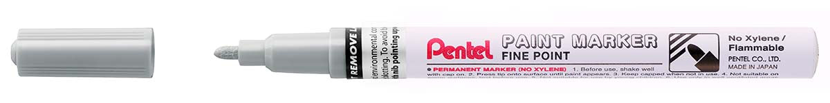 Pennarello a vernice punta fine Amiko grigio