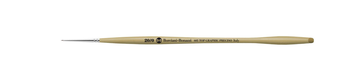 B-B Pennello Top Graphic Preciso 605 n.15/0 tondo pelo sintetico