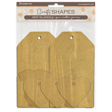 Crafty shapes tag baby